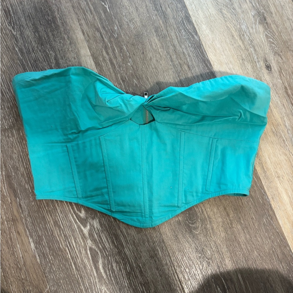 Cropped corset top